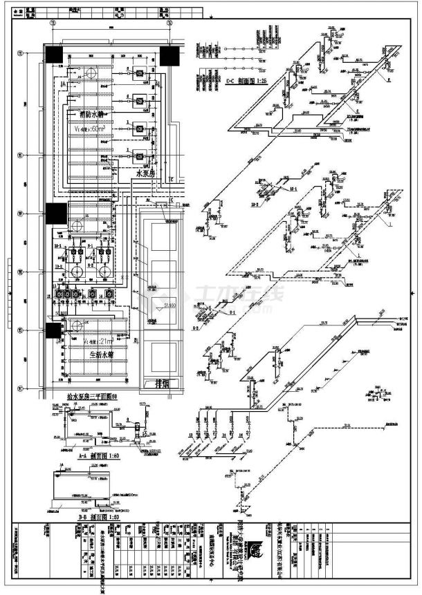 南通国际贸易中心设备机房详细建筑施工图-图二