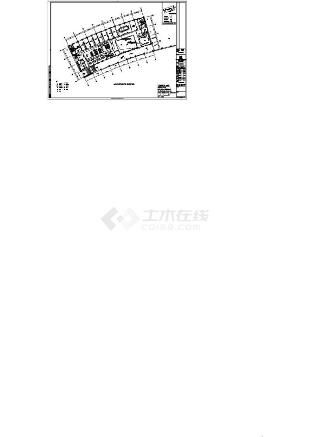 赣州便民服务中心CAD电气设计完整图-图二