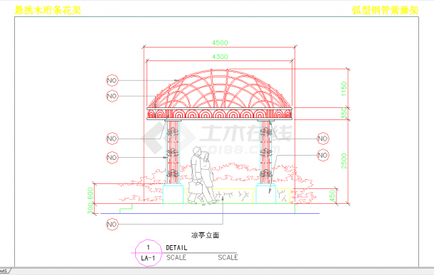 某地各式亭子施工图集上CAD图纸-图二