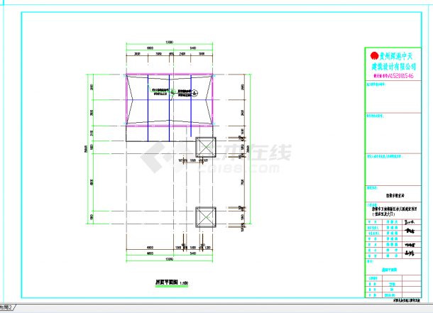 某地新区幼儿园建施值班室CAD图纸-图二