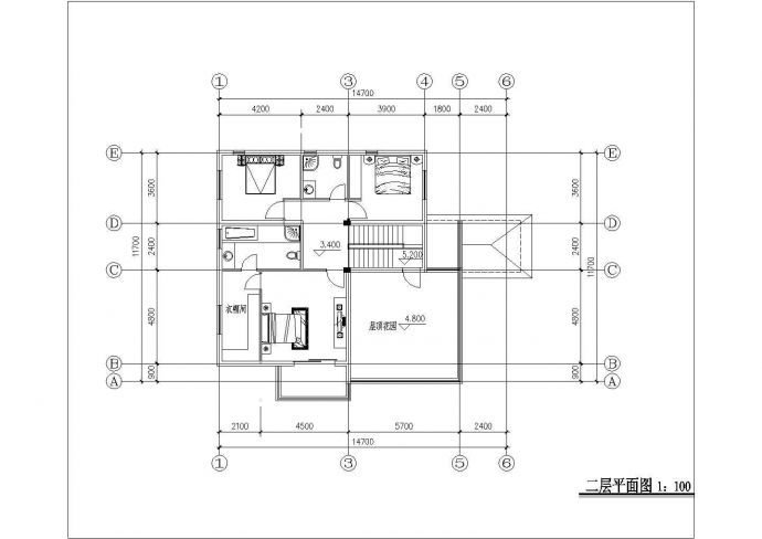 二层欧式精品独栋别墅楼全套施工设计cad图纸_图1