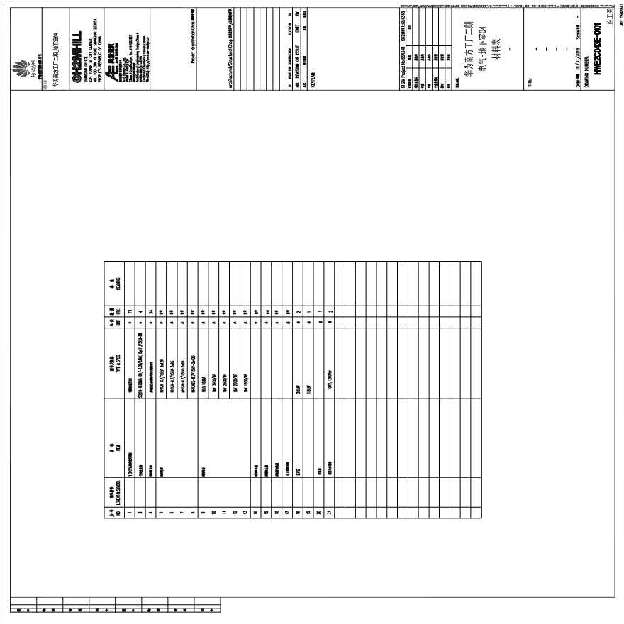 HWE2C043E-0101电气-地下室04材料表-.pdf-图一