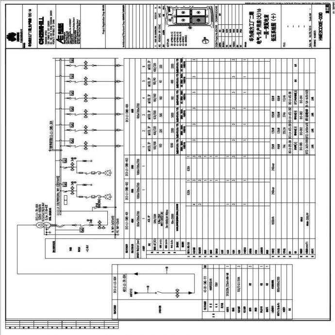 HWE2CD13E-0310电气-生产用房(大)16一层-变配电室低压系统图（十）.PDF_图1