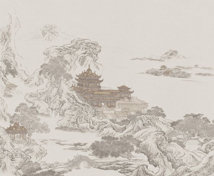中式楼阁山水壁纸壁画 (17).jpeg_图1