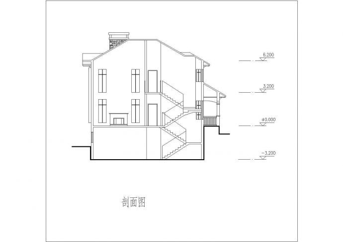 十堰某郊区自建多层别墅全套施工设计（含效果图）_图1