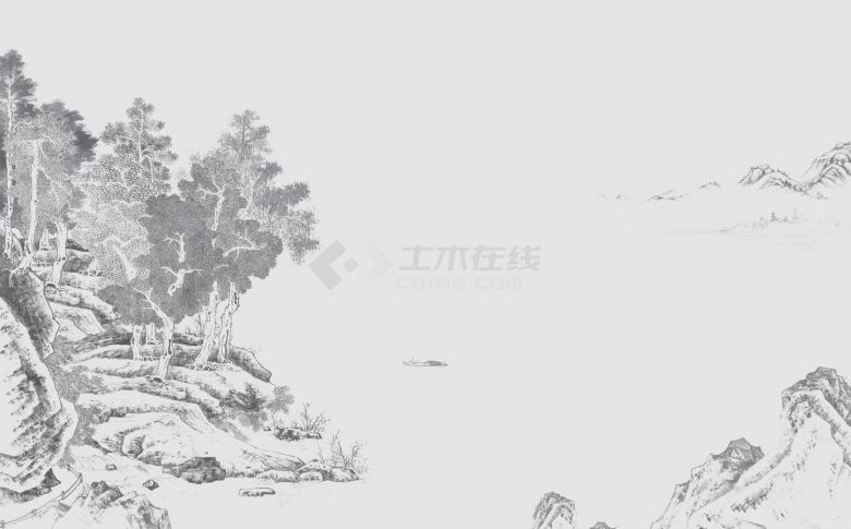 中式山水壁纸壁画 (290).jpg-图一