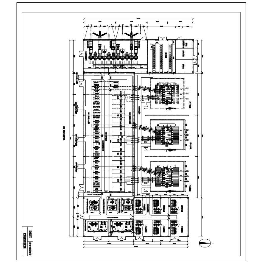 110-A3-2-D0102-03(1)配电装置室平面布置图-图一