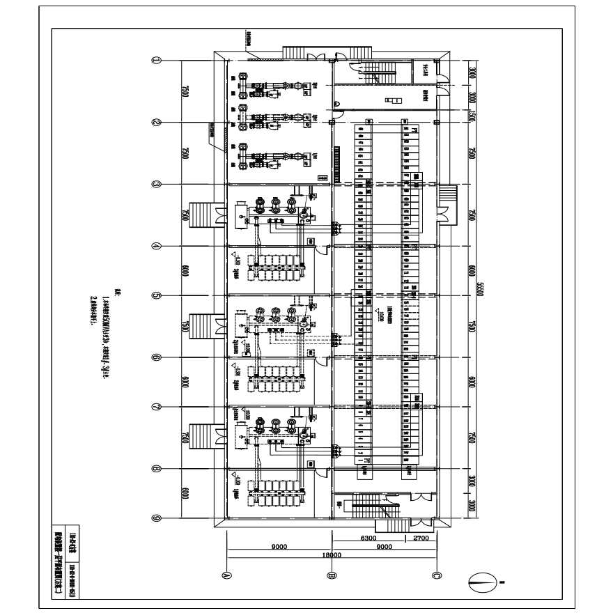 110-A2-8-D0101-05(1)配电装置楼一层平面布置图(方案二)-图一