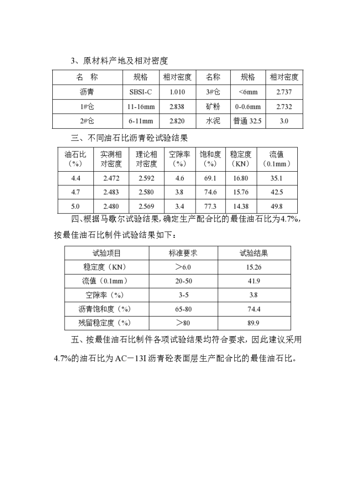 AC-13I沥青砼表面层生产配比组成设计说明-图二