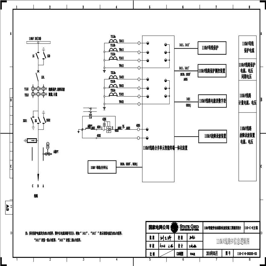 110-C-8-D0205-03 110kV线路SV信息逻辑图.pdf-图一