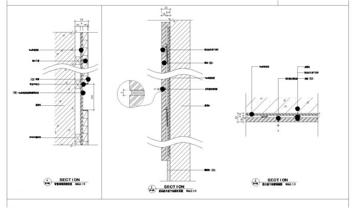 某房屋成套防火板与装饰墙面布置节点详图CAD参考详图_图1