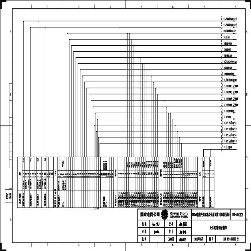 110-A2-8-D0202-22 公用测控柜端子排图1.pdf-图一