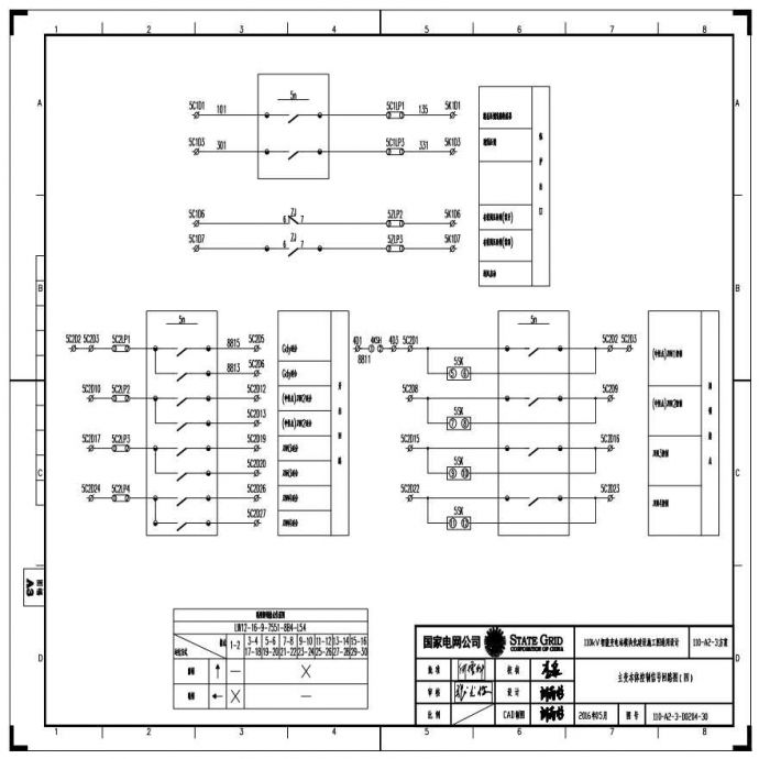 110-A2-3-D0204-30 主变压器本体控制信号回路图（四）.pdf_图1