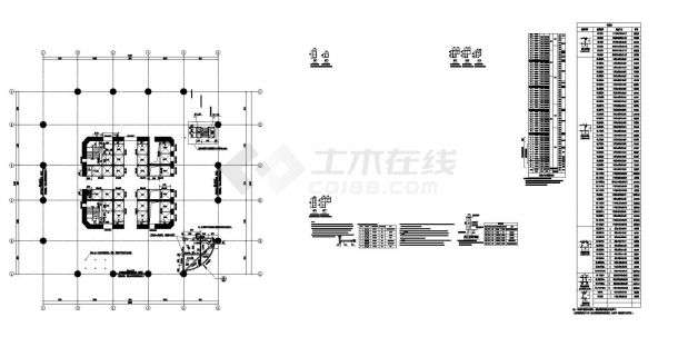 某二层结构平面布置图-图一