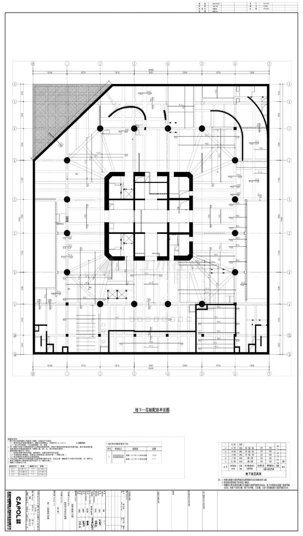 新皇岗口岸综合业务楼GS-404板配筋平面图CAD图.dwg-图一