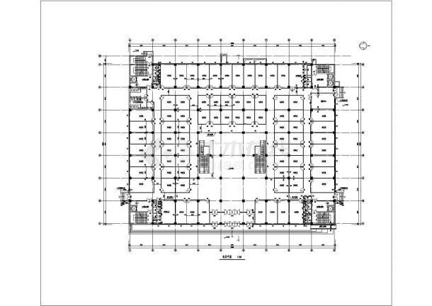 红桥天雅市场全套建筑施工设计cad图纸（含）效果图-图二