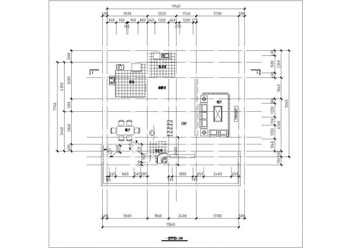 三层北美式风格别墅楼全套施工设计cad图纸_图1