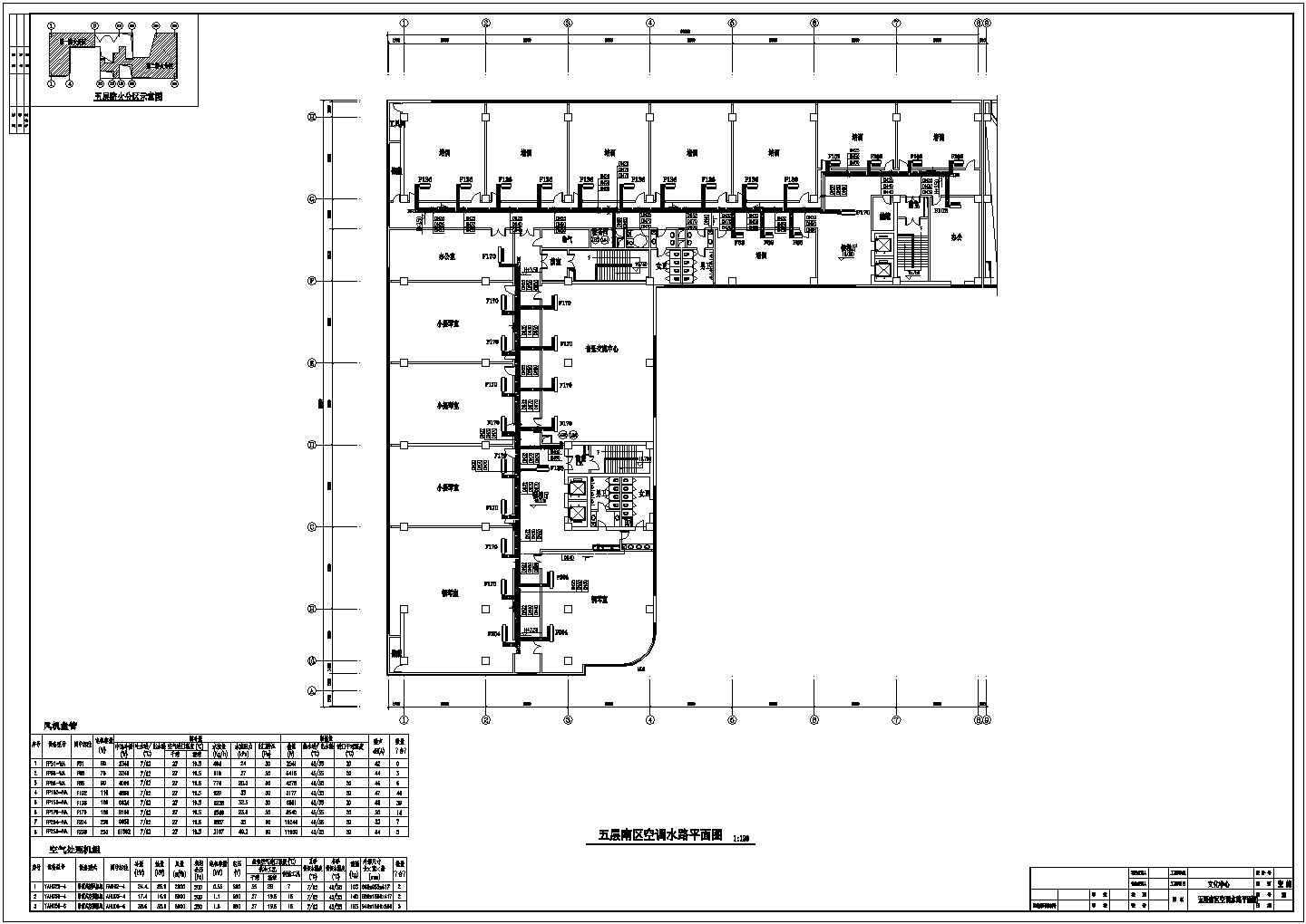 商业广场及活动中心全套空调通风防排烟系统工程设计施工图（地源热泵系统）