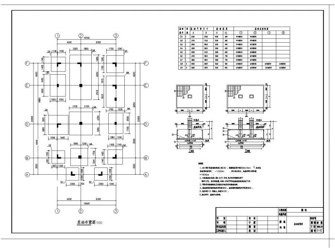 广东省某高层框架结构私人住宅结构施工图CAD规划详图_图1