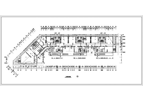 两层商场照明电气施工设计方案CAD图纸-图一