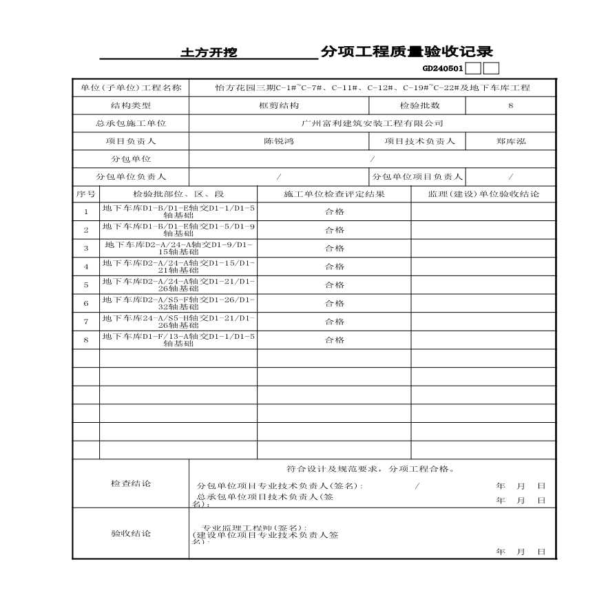 1---地下车库分项----土方工程-图一