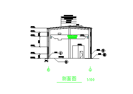 完整单纯门式钢架厂房结构施工图-图二