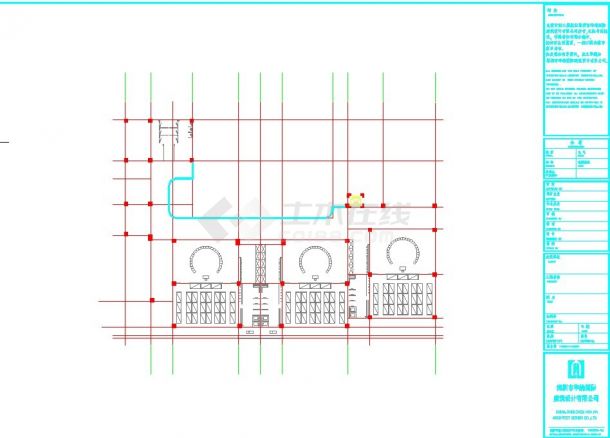 沈阳市某社区幼儿园2740平米3层框混结构教学综合楼建筑设计CAD图纸-图一