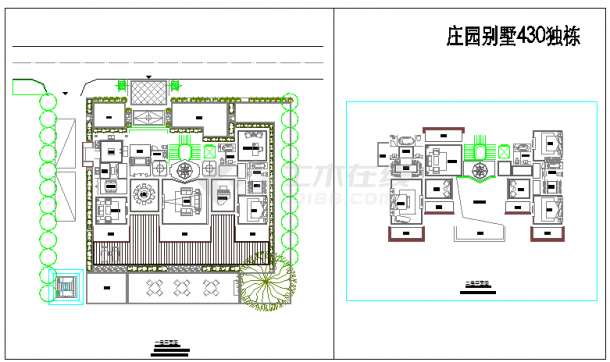 某地东胜石家庄大吾川别墅-洋房-住宅户型合集CAD图纸-图二