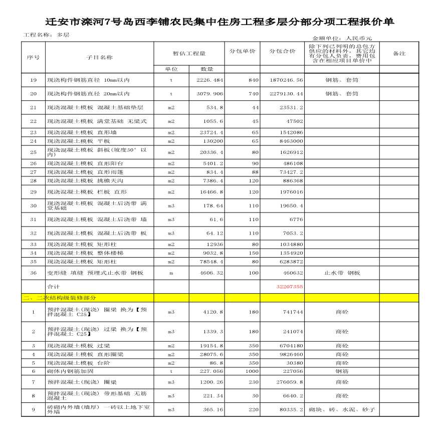 迁安报价单(二次报价)-王计存-图二