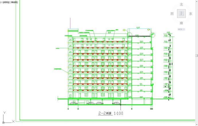 上海某大学1.4万平米10层U型大学教学科技大楼全套建筑设计CAD图纸_图1