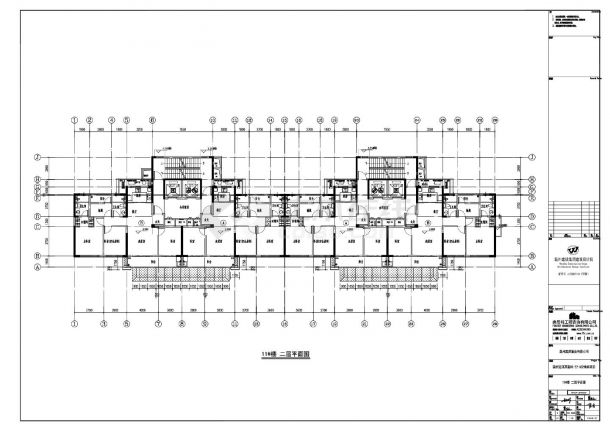 温州远洋高新地块项目11号楼平面立面CAD图-图二