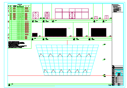 2层框架+钢桁架+网壳结构科技馆建筑施工图