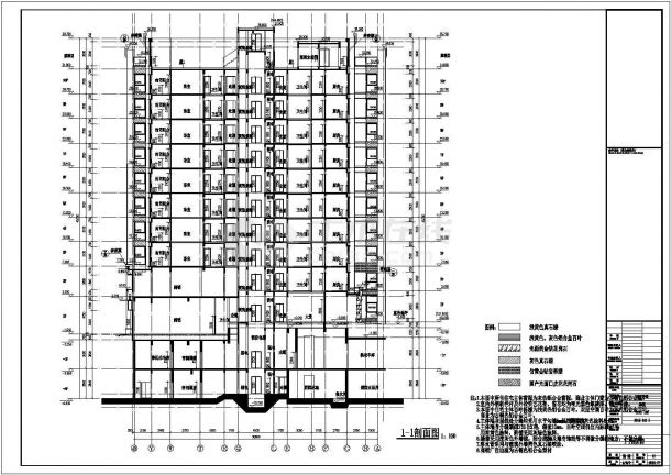 恒大帝景10层高层住宅建筑结构水暖电设计施工图-图二