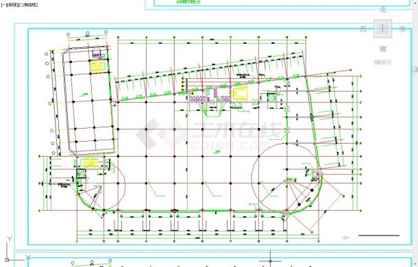 珠海市某商业街1.3万平米五层框架结构百货商场建筑设计CAD图纸-图一