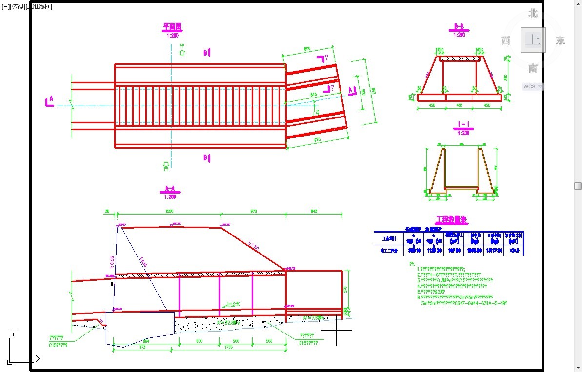 【精选】水利工程排水渠设计CAD图纸