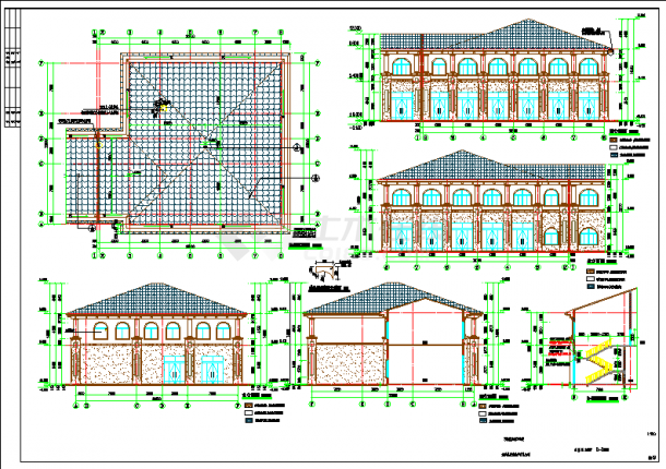 双沟紫金城2号商业楼建筑图设计低版本-图二