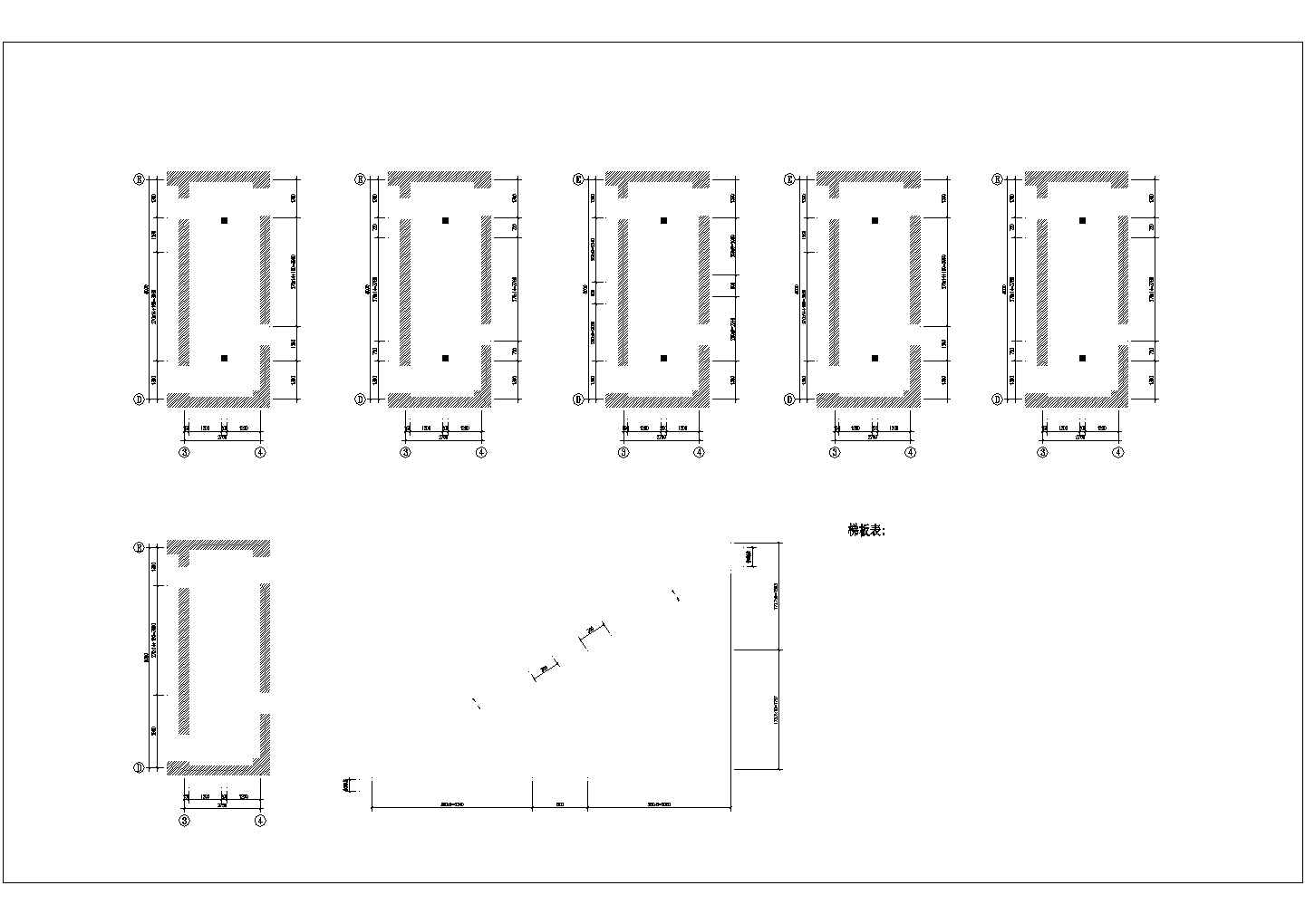26层带屋面旋转餐厅综合楼结构cad图（含基础平面图）