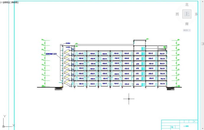 南宁市某国有单位8500平米七层框架结构办公综合楼建筑设计CAD图纸_图1