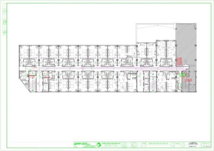 酒店工程四层照明平面图CAD_图1