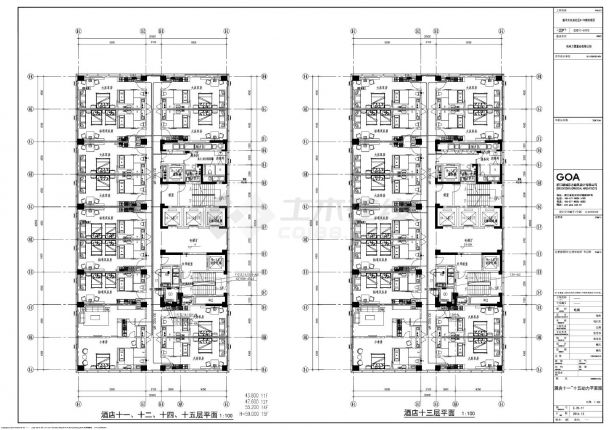 临平大东安社区B-10地块项目，E-20-11酒店十一～十五动力平面图CAD图.dwg-图一