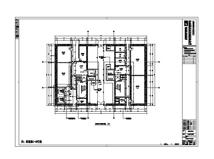 住宅建筑施工CAD设计图