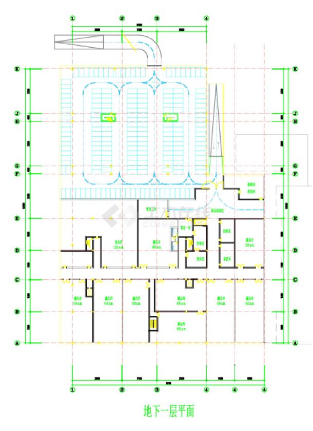 地下室平面CAD图.dwg-图二
