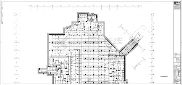 万科金域学府翰林二期E区负三层自动喷淋平面CAD图.dwg-图一