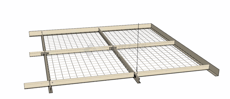 家庭天花板防尘式铁网su模型-图二