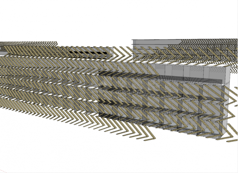 3d创意景观装饰墙雕刻墙面异形建筑su模型-图二