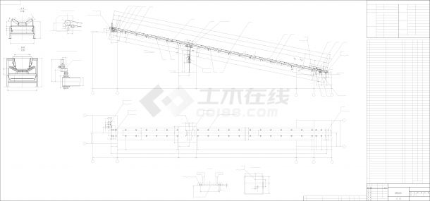 胶带输送机机械制造图纸_dwg-图一