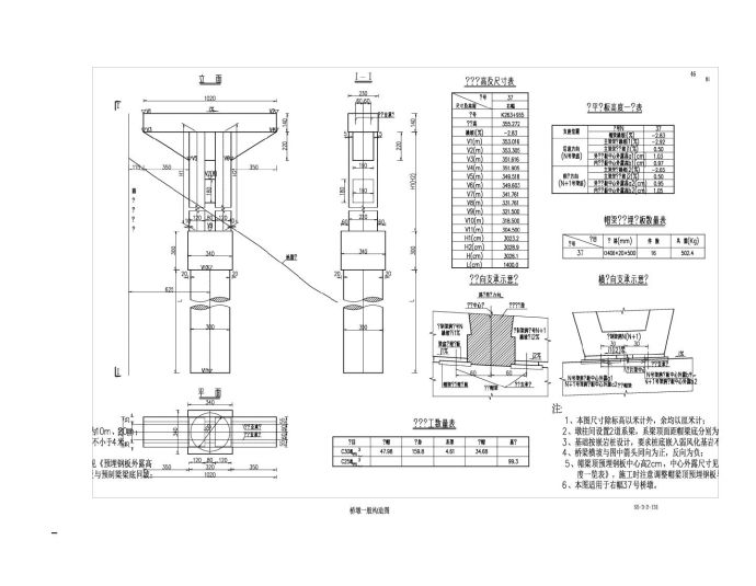 R40m桥墩一般构造图纸_图1