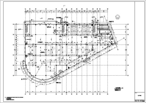 2层菜市场农贸市场建筑设计施工图-图一