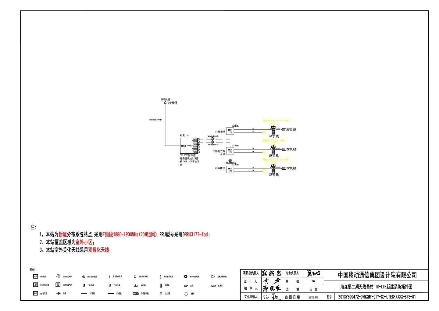 洛森堡二期LTE系统分布图CAD图
