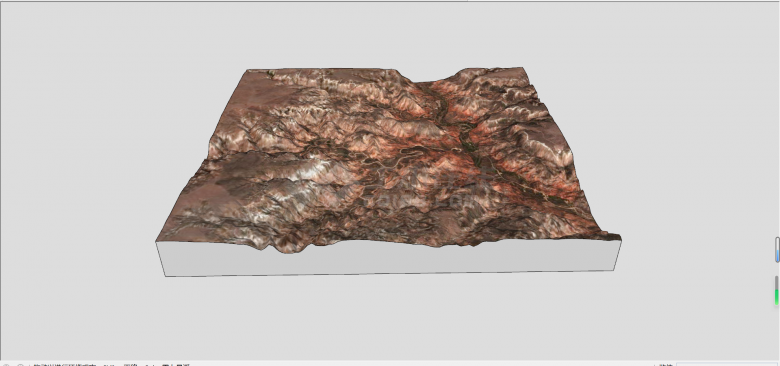自然荒芜石质山地地形SU模型-图二